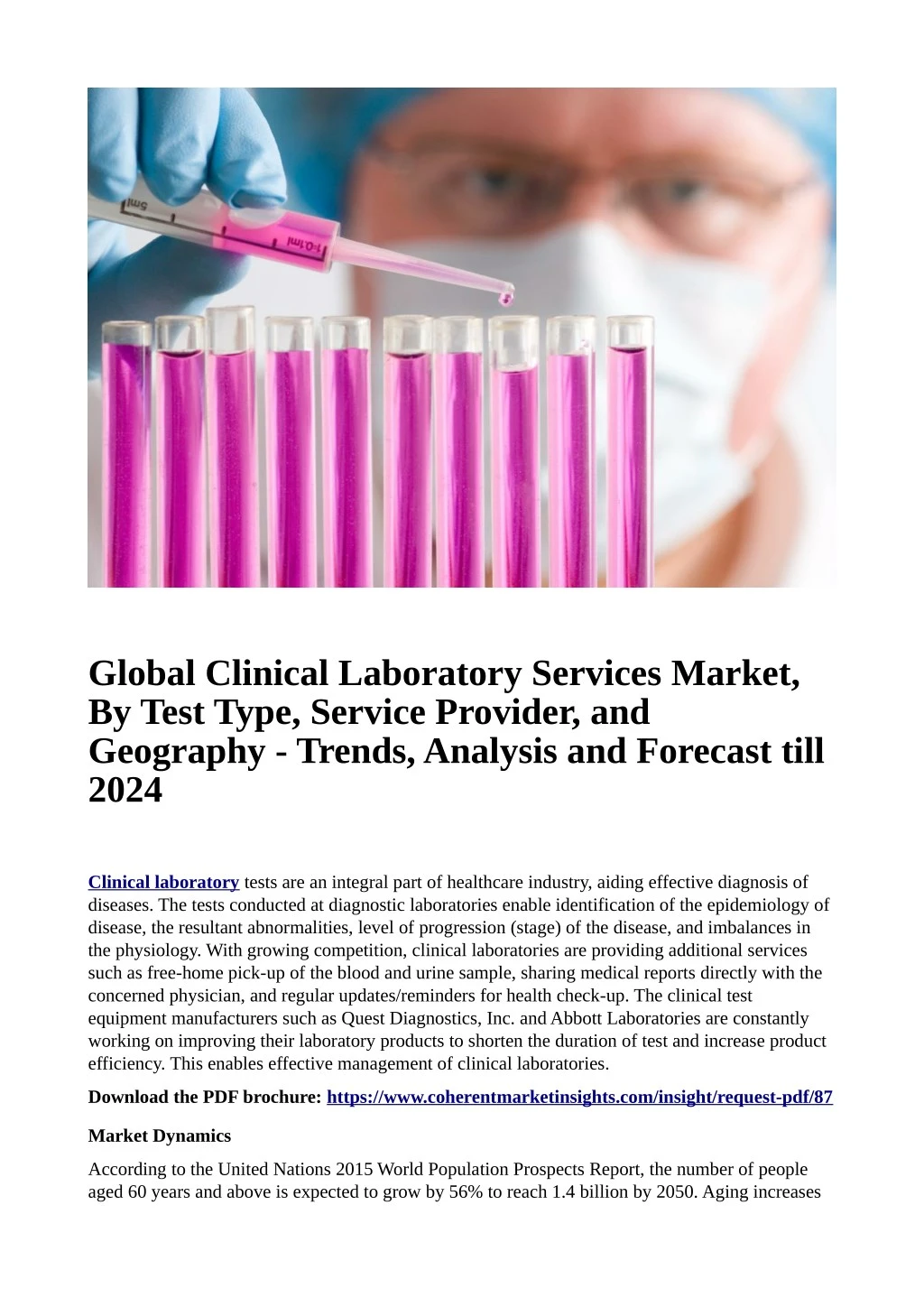 global clinical laboratory services market