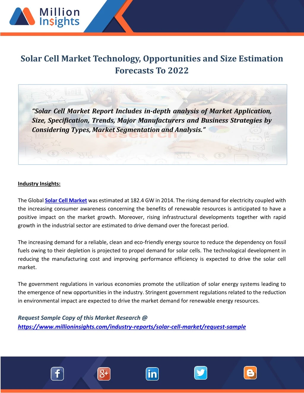 solar cell market technology opportunities
