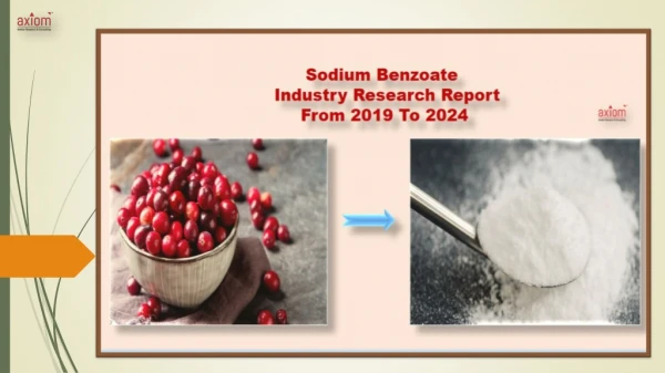 Sodium Benzoate Market Trends, Alanysis, Share, Growth and Forecast (2019-2024)