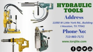 Hydraulic Tools - slide 1
