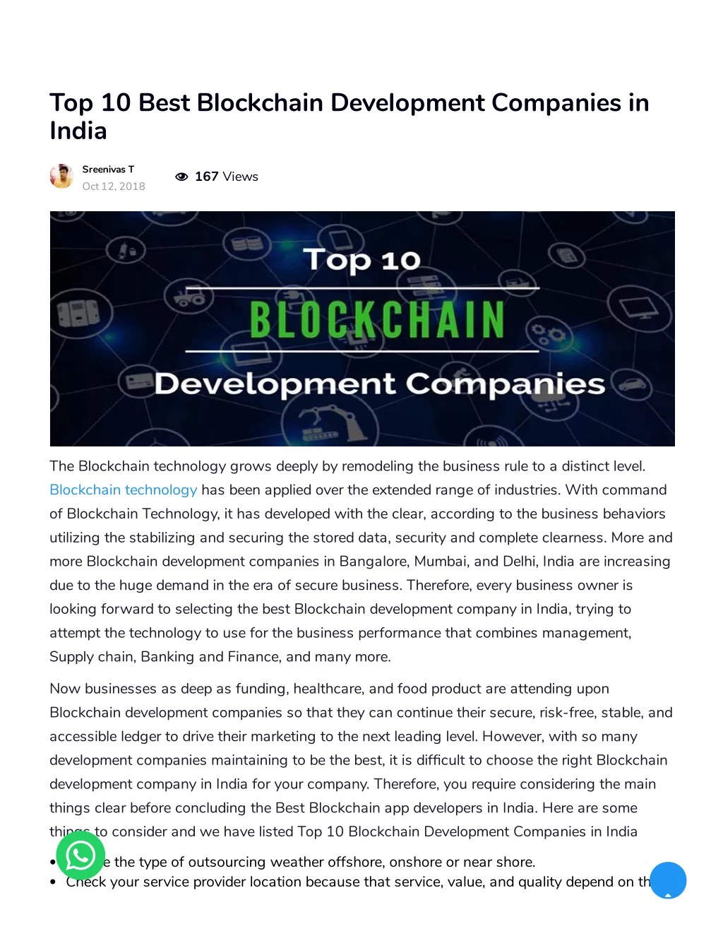 top 10 best blockchain development companies
