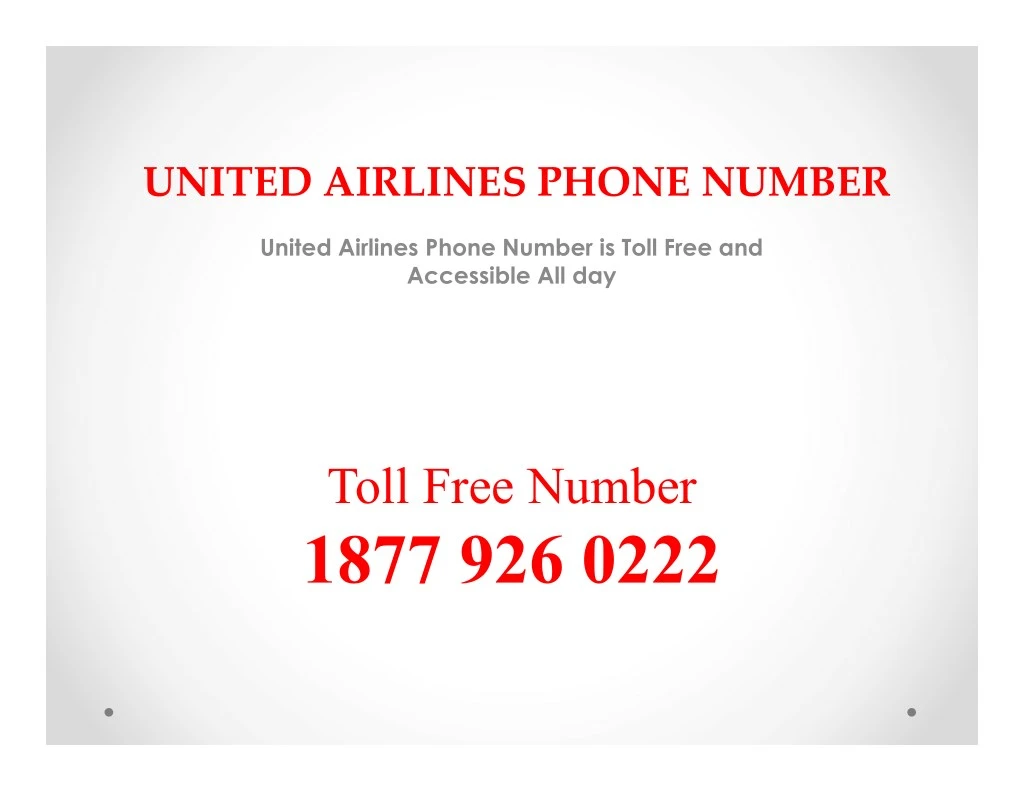 united airlines phone number