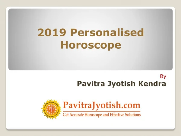 2019 Personalised Horoscope Predictions