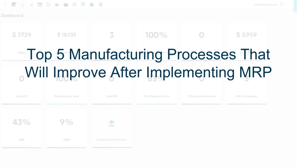 top 5 manufacturing processes that will improve
