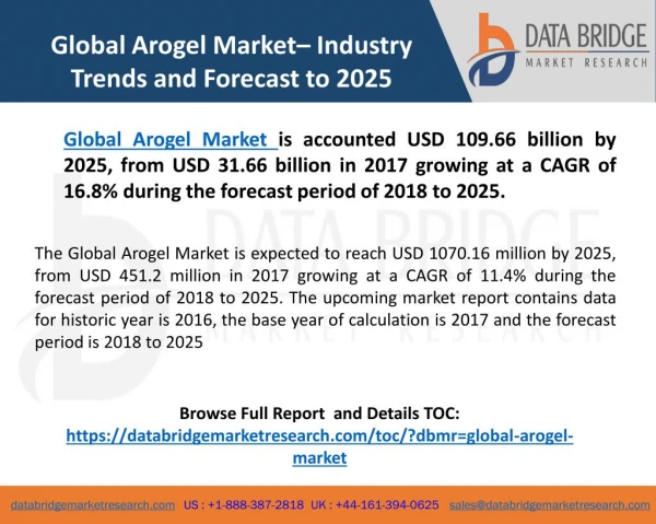 Global Arogel Market by 2025 - Top Key VendorsBASF SE,Aerogel Technologies,Nano High-TechGuangdong Alison Hi-Tech,Cabot