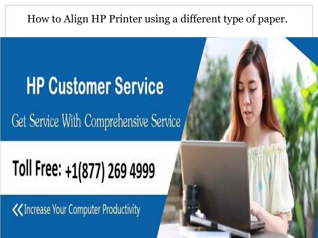how to align hp printer using a different type