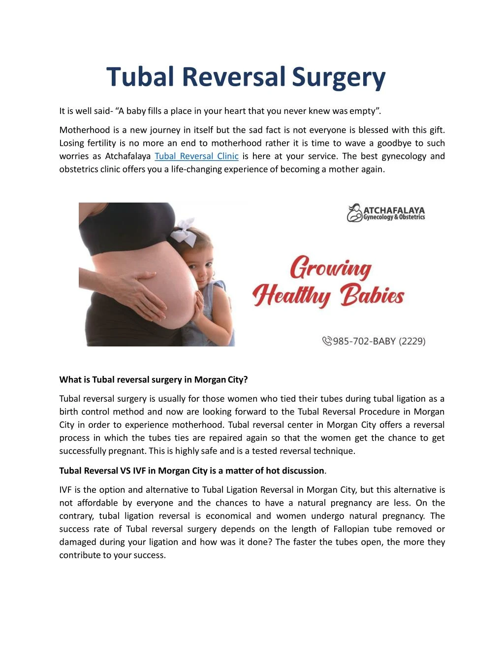 tubal reversal surgery