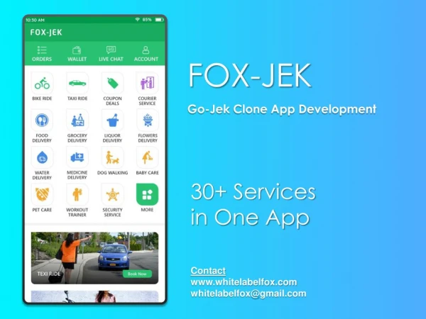 Get All in One Gojek Clone App for Your Startup