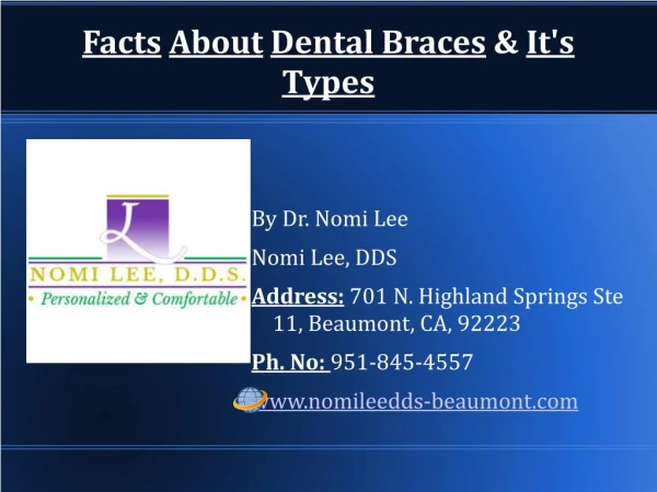 Fact About Dental Braces & It's Types