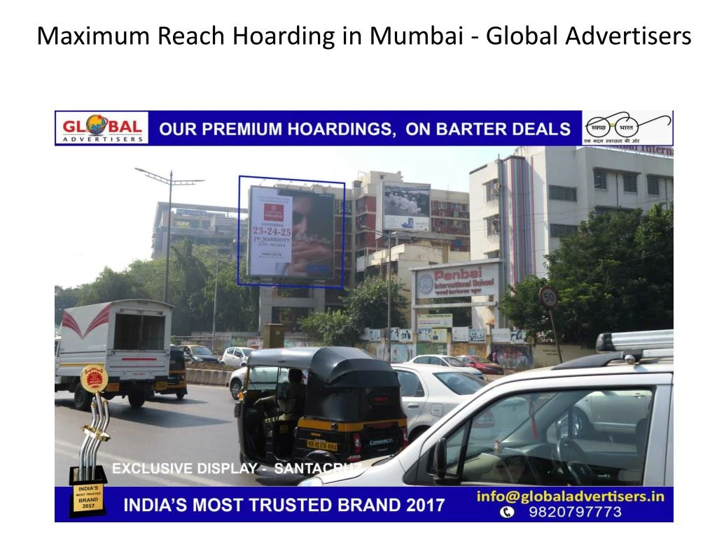 maximum reach hoarding in mumbai global