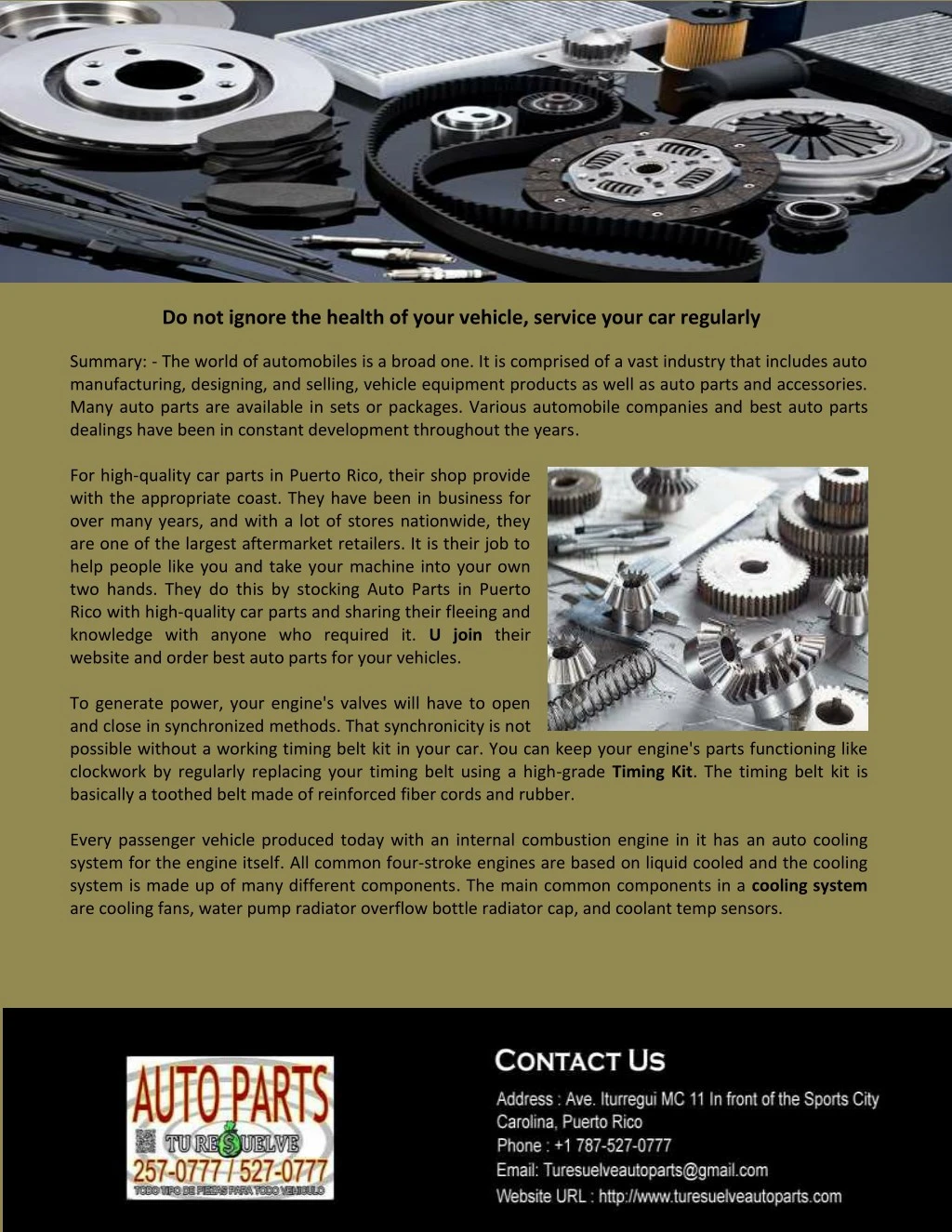 do not ignore the health of your vehicle service