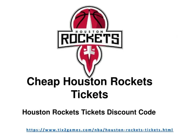 Houston Rockets Tickets Discount Coupon