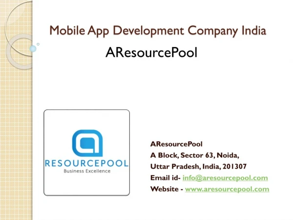 Mobile App Development Company India - AResourcePool