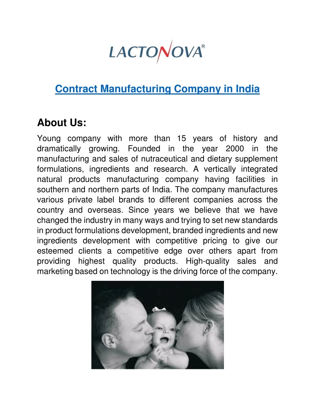 contract manufacturing company in india about us