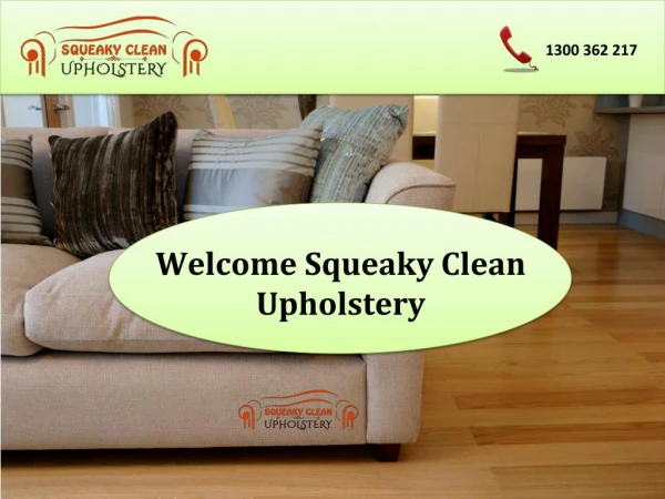 Squeaky Upholstery Clean Melbourne