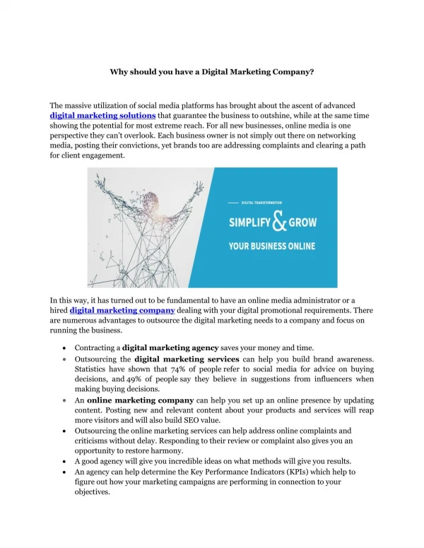 Digital Marketing Company | Digital Marketing Services
