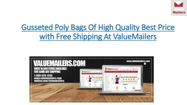 Gusseted Poly Bags high quality best price with free shipping at ValueMailers.