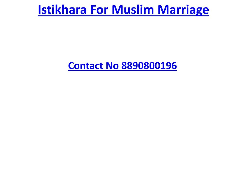 istikhara for muslim marriage