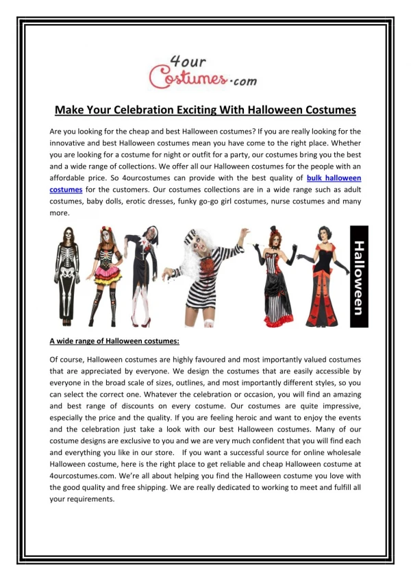 Best Halloween Costumes Buy Online