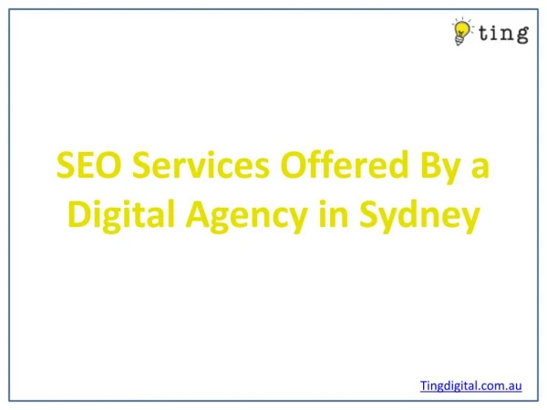 SEO Services Offered By a Digital Agency in Sydney