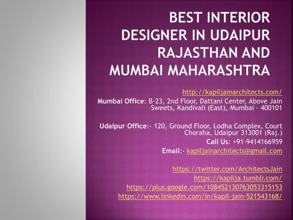 Best Interior Designer in Udaipur