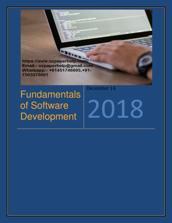 Fundamentals of Software Development