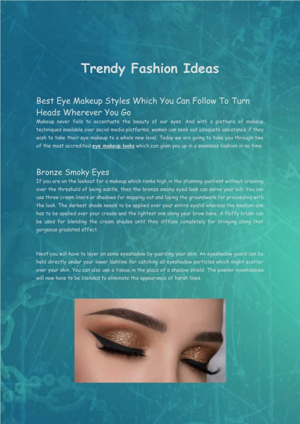 trendy fashion ideas