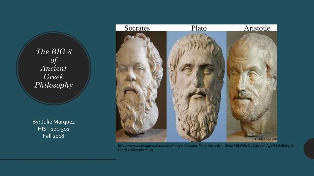 the big 3 of ancient greek philosophy