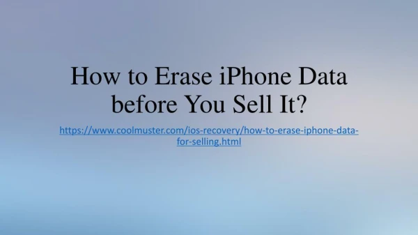 Safest Way to Wipe iPhone Data for Selling