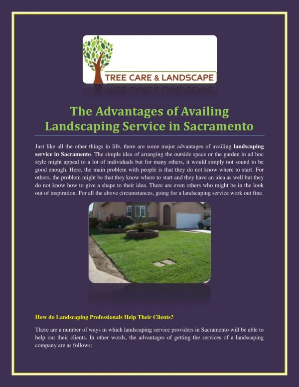 Sacramento landscaping service - www.cisnerostreecare.com