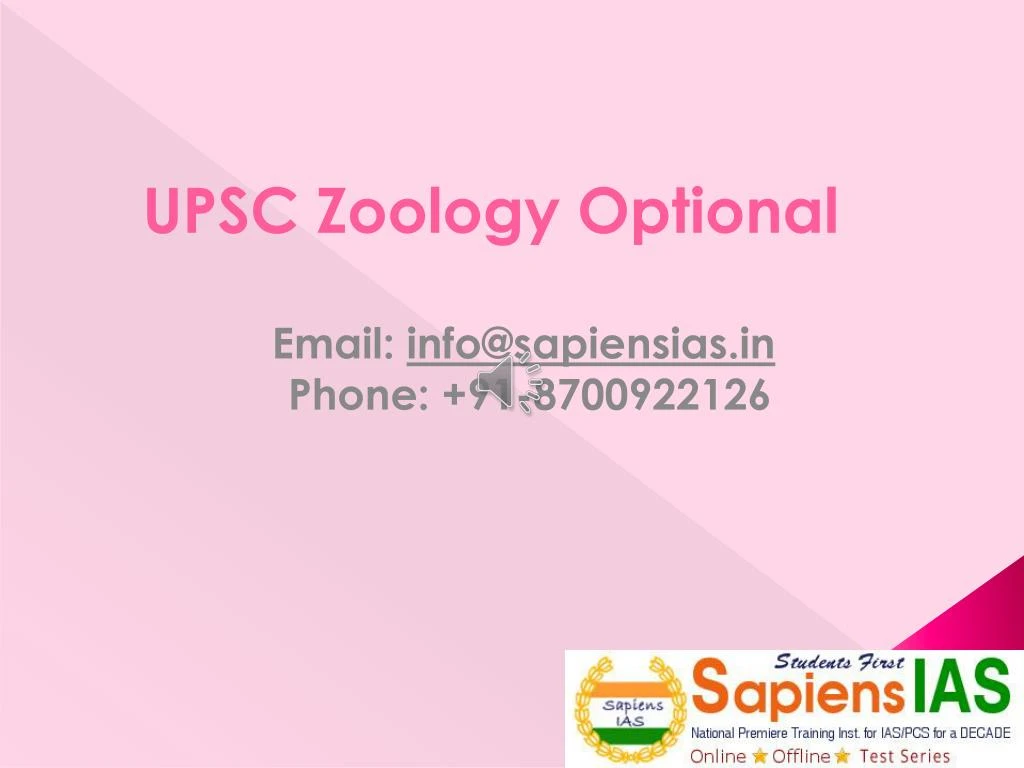 upsc zoology optional