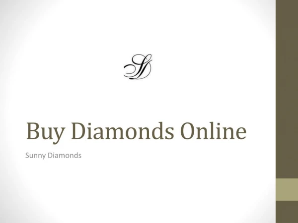 Buy Diamonds Online From finest online store