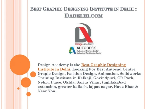 Best Graphic Designing Institute Delhi