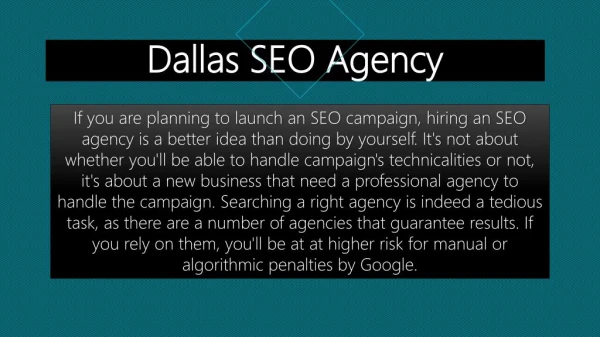 Dallas SEO Agency