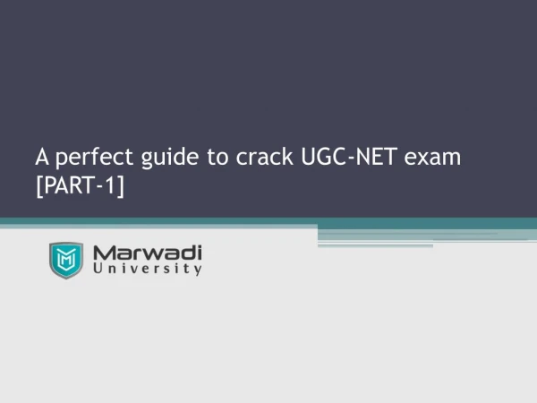 A perfect guide to crack UGC-NET exam [PART-1]