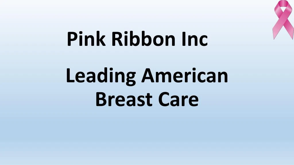 pink ribbon inc