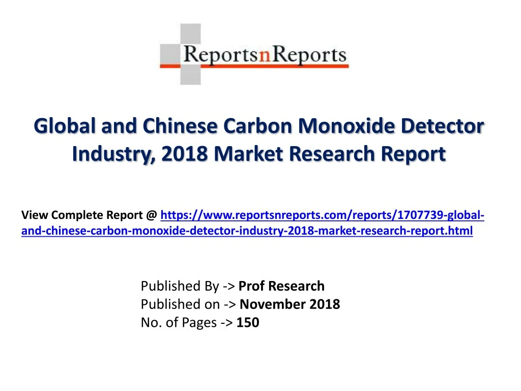 global and chinese carbon monoxide detector