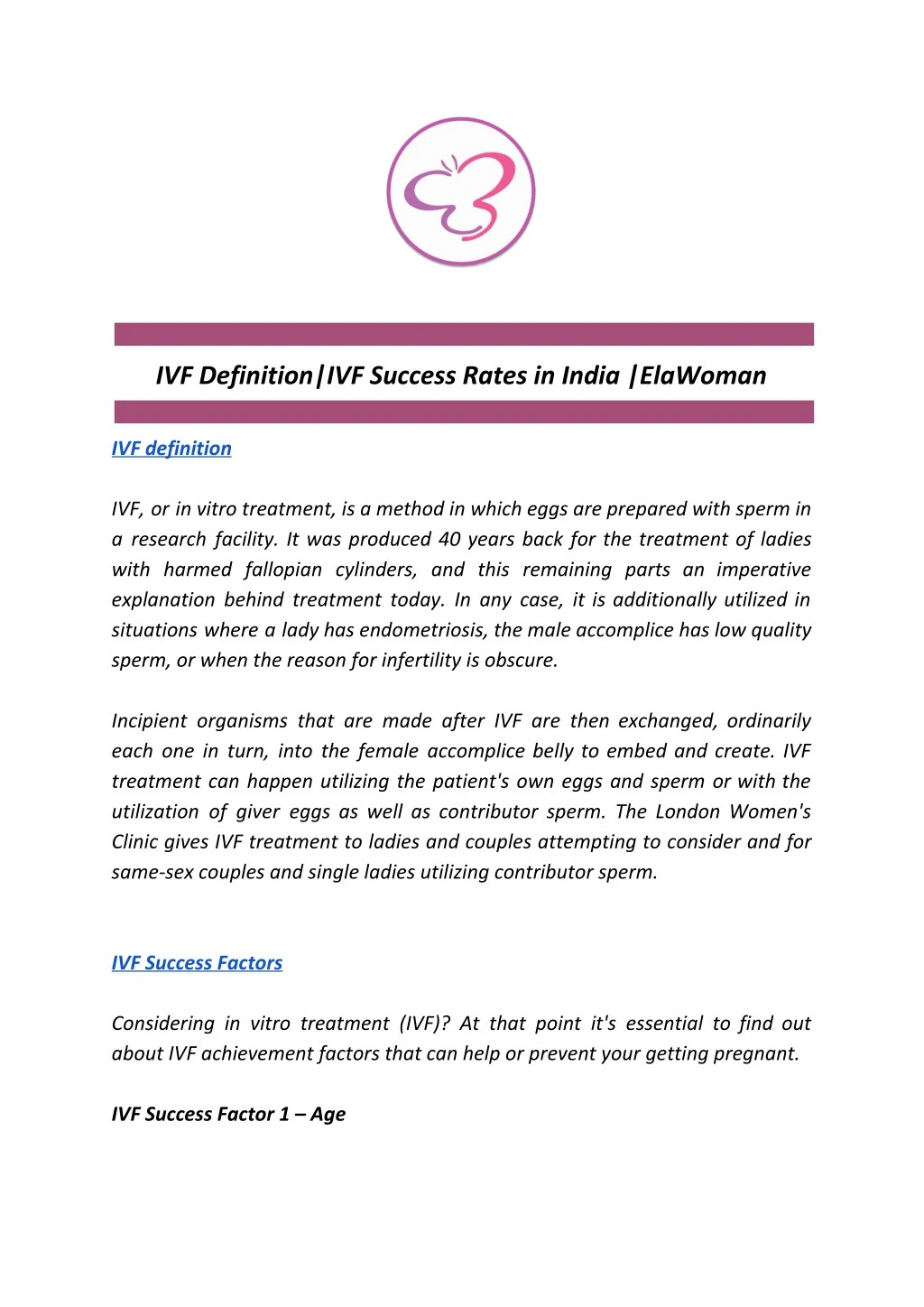ivf definition ivf success rates in india elawoman