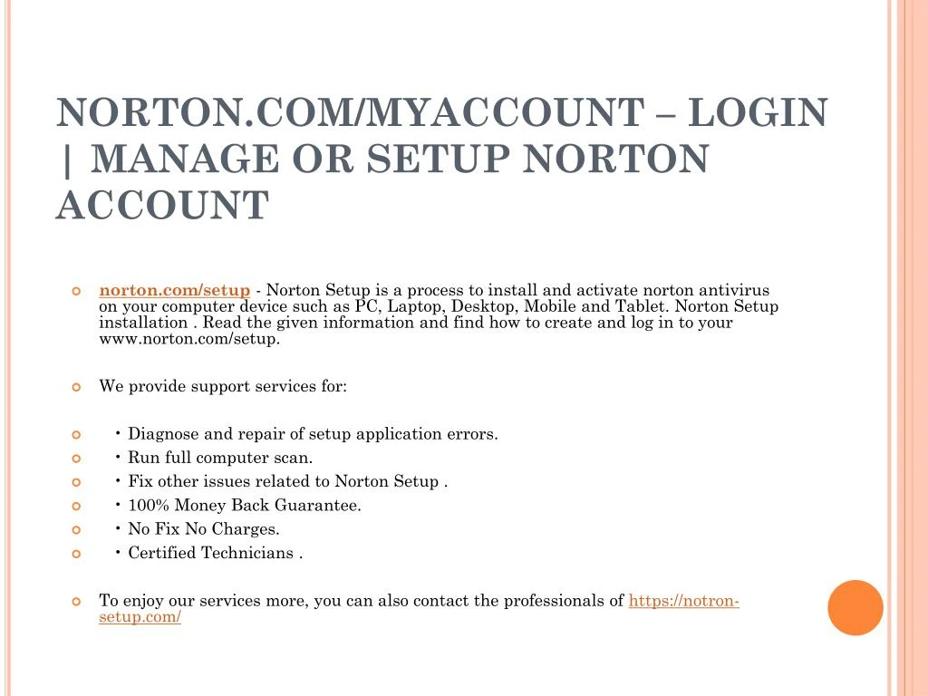 norton com myaccount login manage or setup norton account