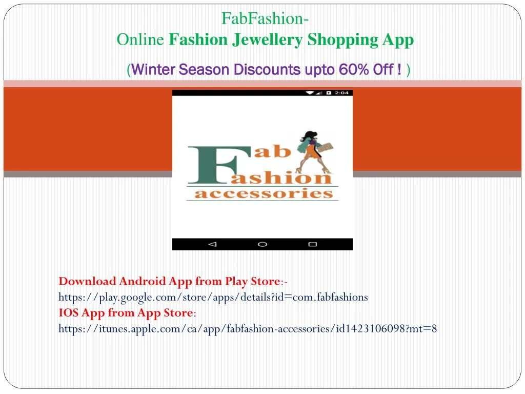 fabfashion online fashion jewellery shopping app winter season discounts upto 60 off