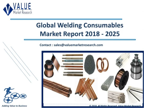Welding Consumables Market Size & Industry Forecast Research Report, 2025