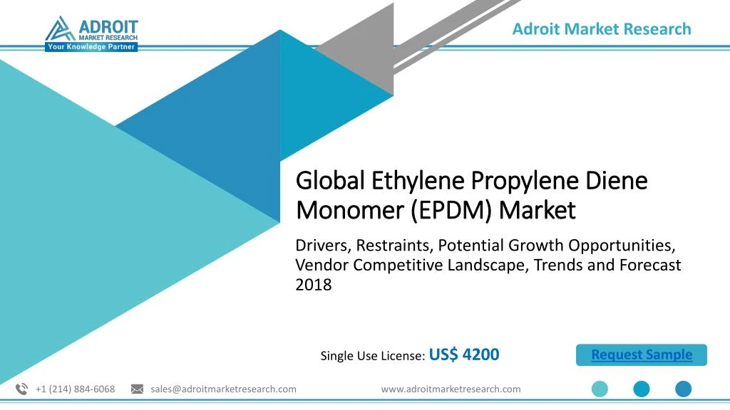 global ethylene propylene diene monomer epdm market