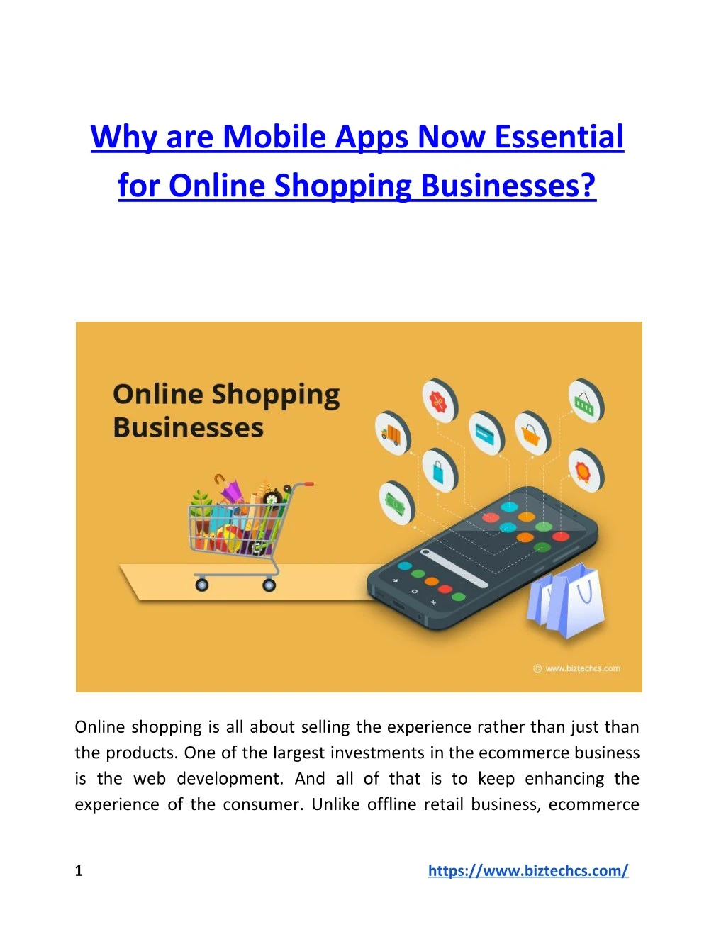 why are mobile apps now essential for online