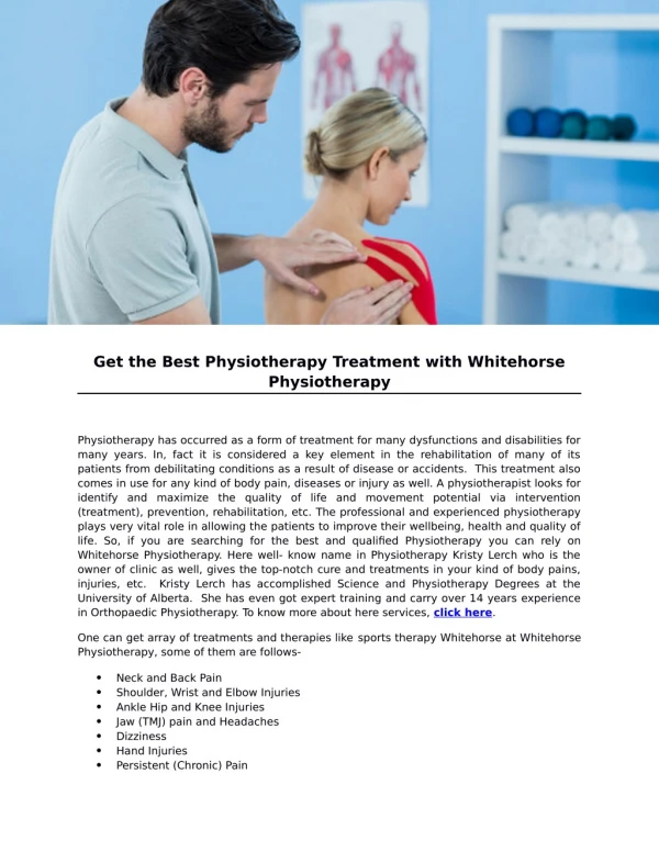 Whitehorse Physiotherapy