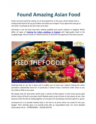 Asian food delivery Loughborough - slide 1