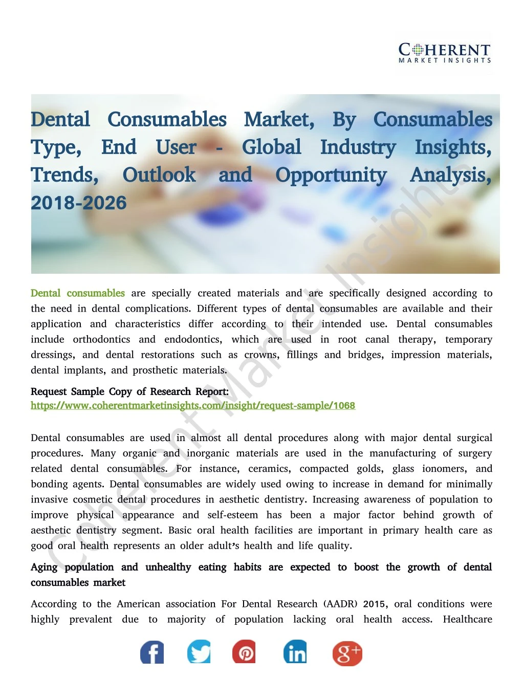 dental consumables market by consumables dental