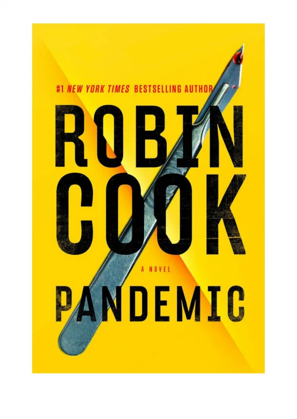 [PDF] Pandemic by Robin Cook