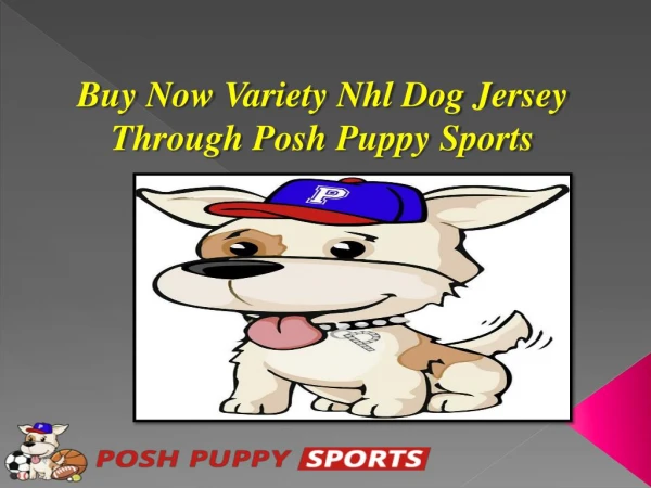 Buy Now Variety Nhl Dog Jersey Through Posh Puppy Sports