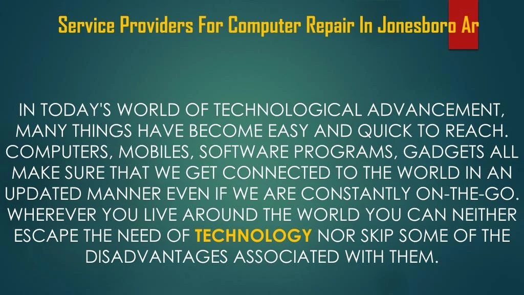service providers for computer repair in jonesboro ar