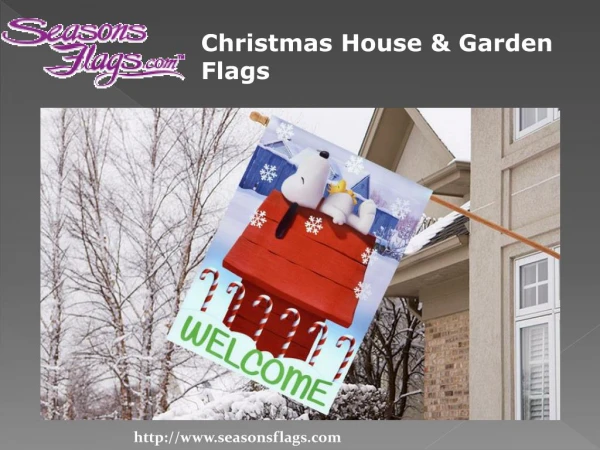 Christmas House & Garden Flags